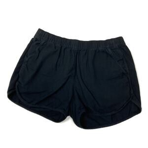 Madewell | Black Cotton Blend Elastic Waistband Shorts Womens XS